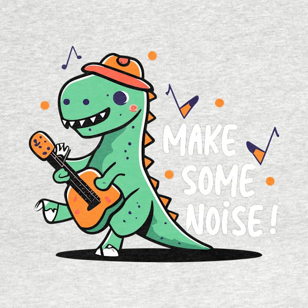 Make some noise dino design by Tiberiuss